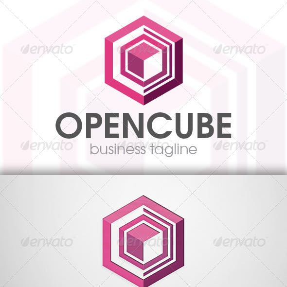 Purple Cube Logo - Cube Opener Graphics, Designs & Templates from GraphicRiver
