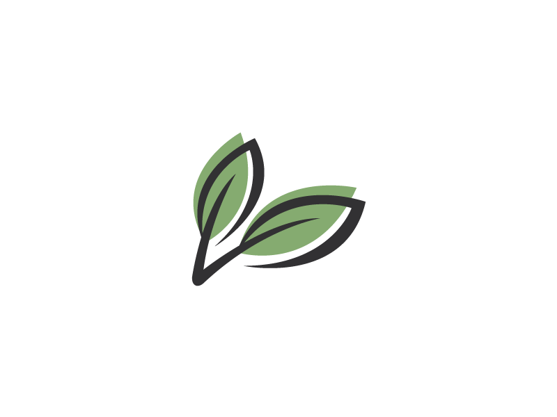 Twin Leaf Logo - Duo Leaves Logo Template by Heavtryq | Dribbble | Dribbble