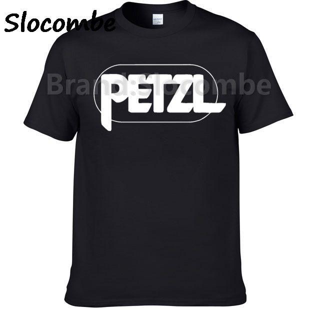 Petzl Logo - 2018 New Men'S Petzl Rock Climbing Black Remington Logo T shirt 100 ...
