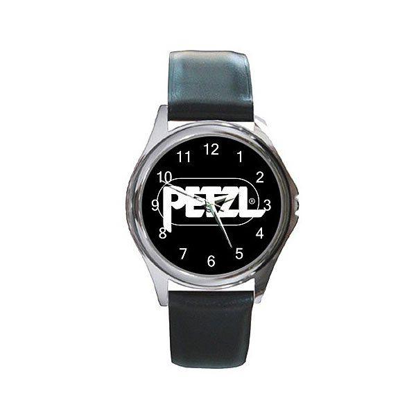 Petzl Logo - NEW Petzl Logo Rock Climbing Unisex Metal Leather Wristwatch ...