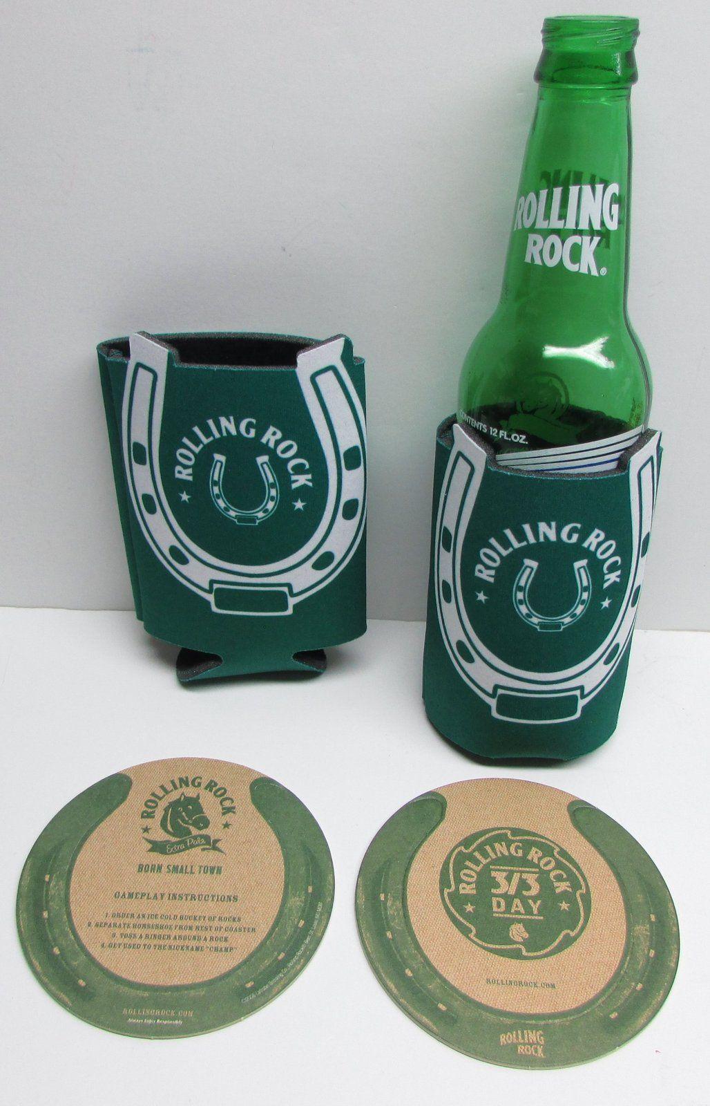 Two Horseshoe Logo - Rolling Rock TWO Horseshoe Logo Foam Bottle and similar items