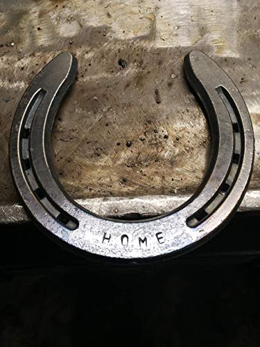 Two Horseshoe Logo - Horseshoe Stamped With Letters or Numbers: Handmade