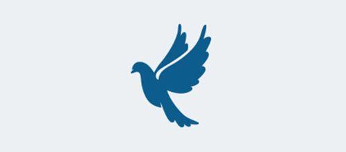 White Dove Logo - 30 Smart Dove Logo Designs You Should See | Naldz Graphics