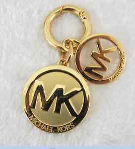MK Gold Logo - High Quality Letter M @ K Gold Logo Key Chain Charm Wallet Keychain ...