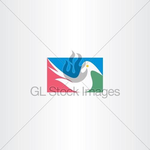 White Dove Logo - White Dove Logo Vector Icon Design · GL Stock Image