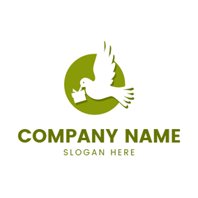 White Dove Logo - Free Dove Logo Designs. DesignEvo Logo Maker