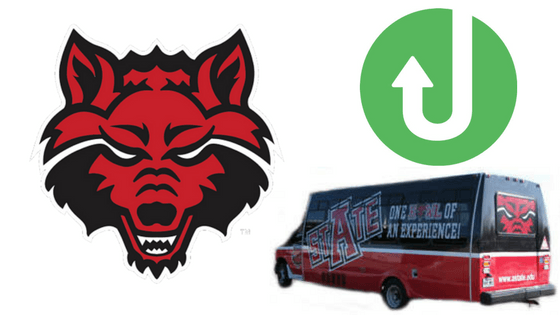 Arkansas State Red Wolves Logo - JETS Red Wolf Express Schedule for A-State, Toledo Game | KASU