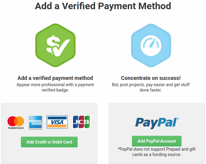 PayPal Verified Visa MasterCard Logo - Verifying my payment method | Payments | Freelancer Support