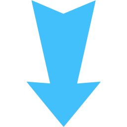 4 Blue Arrows Logo - Caribbean blue arrow down 4 icon - Free caribbean blue arrow icons