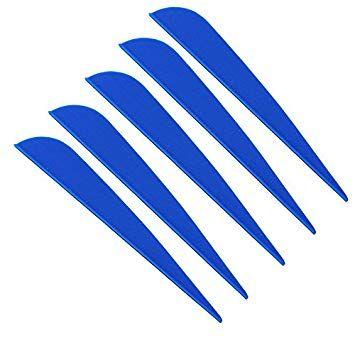 4 Blue Arrows Logo - 100PCS 4 inch Plastic Blue Arrow Vane Fletching for DIY Arrow ...
