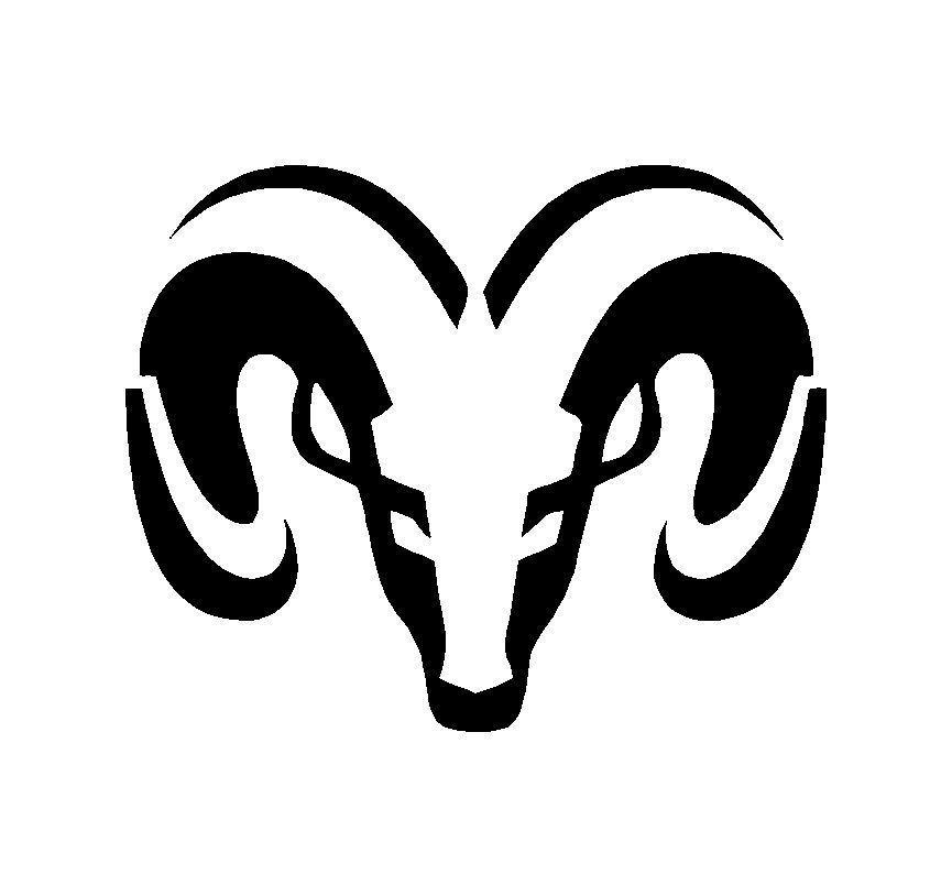 Ram Animal Logo - Dodge Ram Head Logo Symbol Vinyl Decal Car Truck Window Body Sticker ...