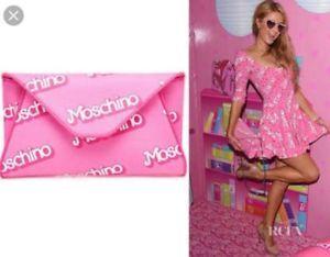 Moschino Barbie Logo - SS15 Moschino Couture Jeremy Scott Barbie Logo Faux Leather ...