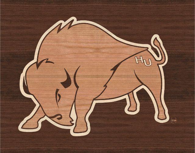 Harding Bison Logo - LignaPix. Your Favorite Image. Made Timeless Through Wood