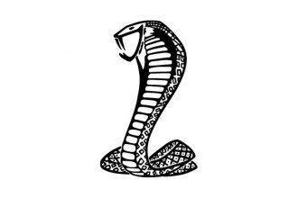 Snake Logo - Covercraft® FD-22 - Front Silkscreen Cobra Snake Logo
