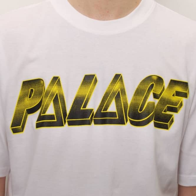Palace Clothes Logo - Palace Skateboards Palace Tri-Ferg Pyramids Skate T-Shirt - White ...