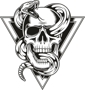 Snake Logo - Skull & Snake Logo Vector (.CDR) Free Download