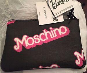 Moschino Barbie Logo - SS15 Moschino Couture X Jeremy Scott Barbie Logo Black Pink wallet ...