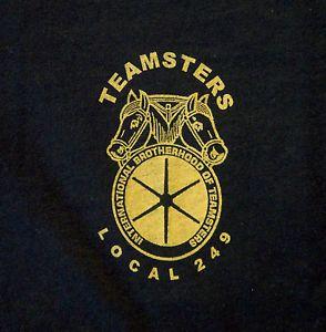 Local Clothing Logo - National Brotherhood of TEAMSTERS LOCAL 249 Black & Gold Logo T