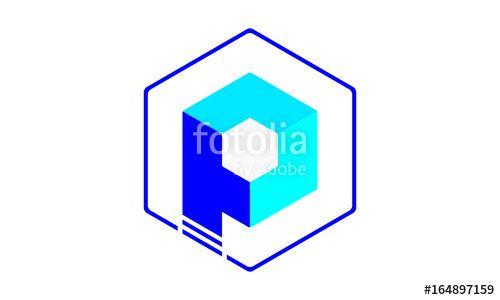 Polygon with a Blue P Logo - P And Polygon Stock Image And Royalty Free Vector Files On Fotolia