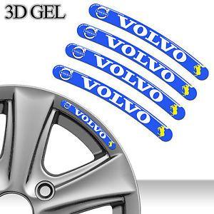 Volvo Car Logo - DOMED 3D RIM WHEEL STICKERS STRIPE VOLVO CAR AUTO EMBLEM TUNING