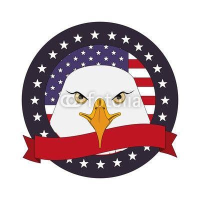 Red Circular Eagle Logo - american bald eagle circular emblem vector illustration design | Buy ...