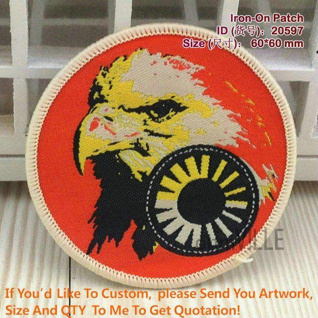 Red Circular Eagle Logo - Patches Circular Eagle Iron On Patch Strijk Applicaties For Clothing ...