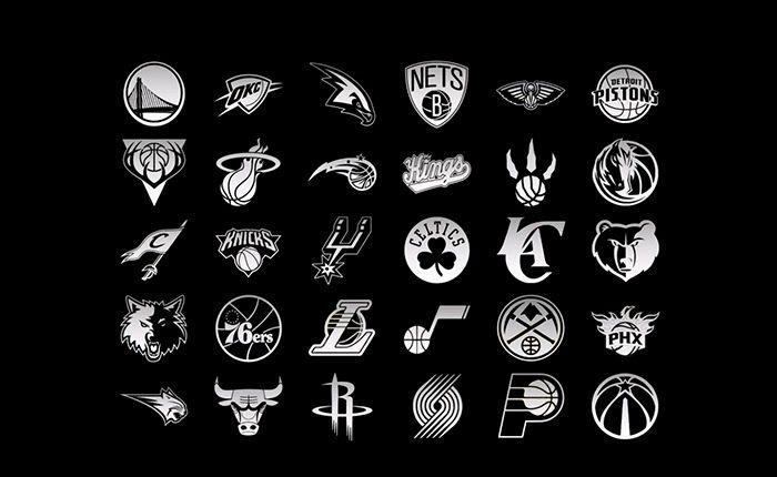 Balck and White Logo - Nba black and white Logos