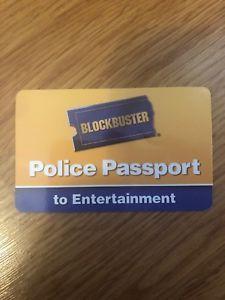 Blockbuster Entertainment Logo - Vintage BLOCKBUSTER VIDEO Police Passport