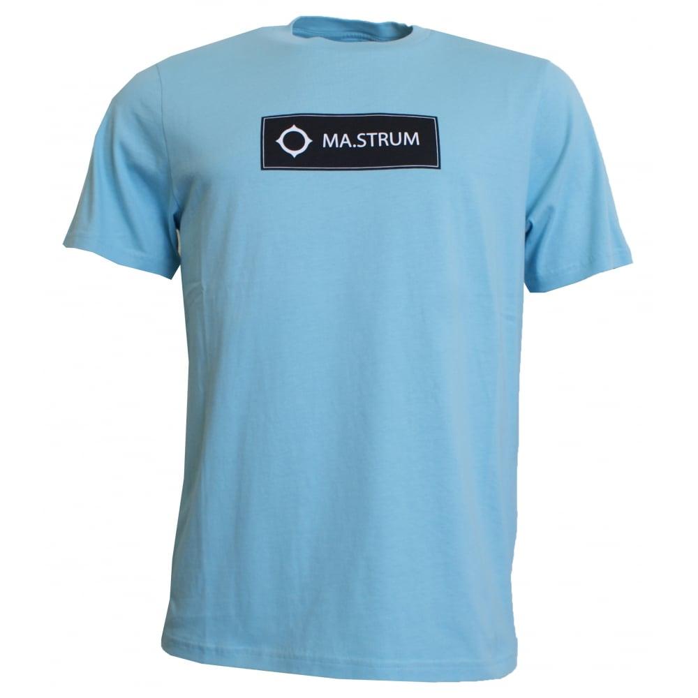 Box Logo - MA. Strum Icon Box Logo T Shirt Pale Turquoise | Ragazzi Clothing