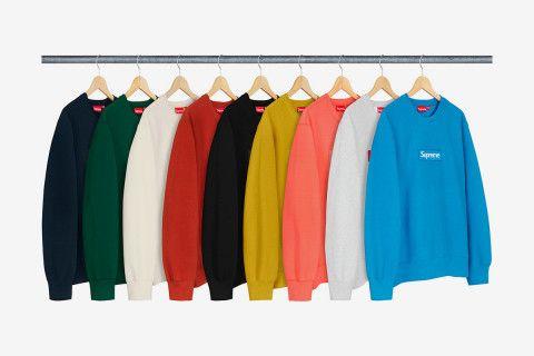 Box Logo - Here's How Quickly Supreme's FW18 Box Logo Crewnecks Sold Out