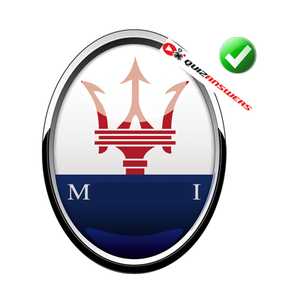 Red Trident Logo - Trident car Logos