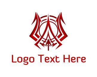 Red Trident Logo - Logo Maker - Customize this 