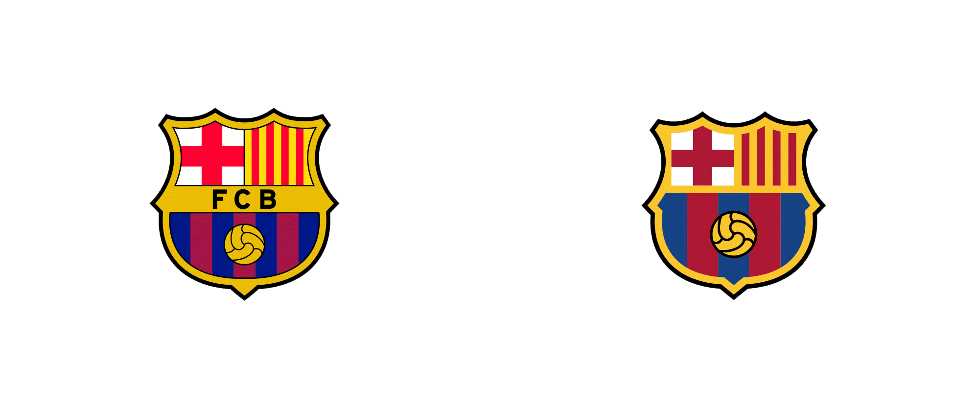 FCB Logo - Brand New: New Crest and Identity for FC Barcelona by Summa