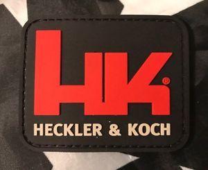 HK Logo - Heckler Koch HK LOGO Tactical Hk Lp PVC BLACK Patch P7 P30 USP VP9