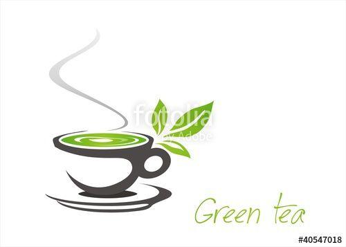 Green Tea Leaf Logo - green tea, tea leaves , business logo design