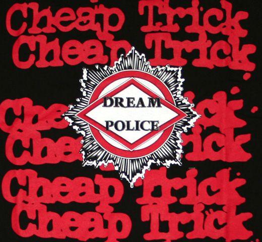 Red Cheap Trick Logo - Lury: Cheap Trick and Dream Police Badge Tee | Rakuten Global Market