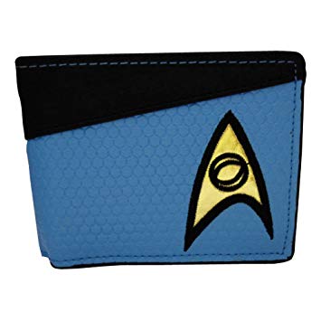 Star Blue Logo - Star Trek Bi Fold Science Logo Wallet (Blue): Amazon.co.uk: Luggage