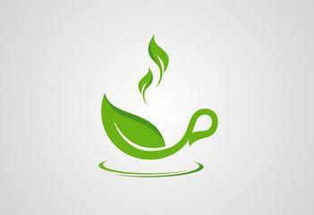 Green Tea Leaf Logo - Tea photos, royalty-free images, graphics, vectors & videos | Adobe ...