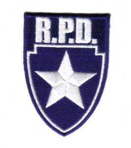 Star Blue Logo - Resident Evil R.P.D. Silver Star Blue Logo Shield Embroidered Patch ...