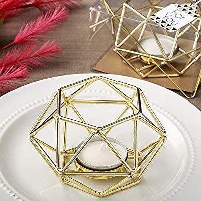 Hexagon Shaped Gold Auto Logo - FavorOnline Gold Hexagon Shaped Geometric Design Tea