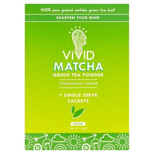 Green Tea Leaf Logo - Vivid Matcha Green Tea Powder 7 X 1G - Tesco Groceries