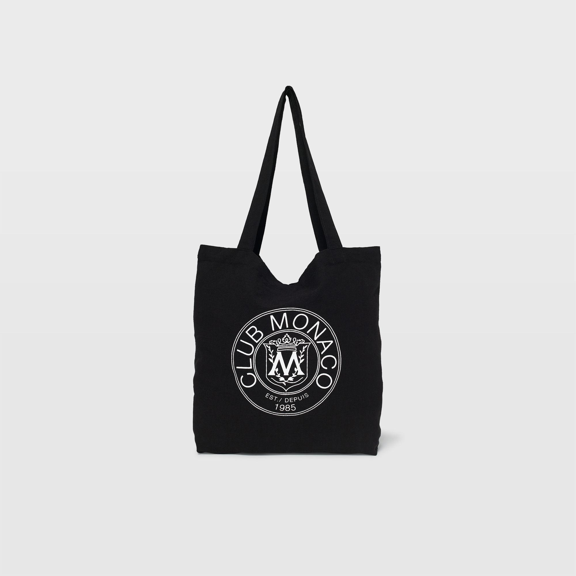 Club Monaco Logo - Club Monaco Crest Tote in Black 5.263157894736835%