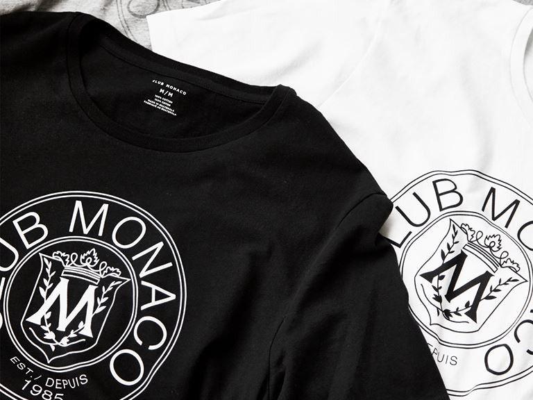 Club Monaco Logo - Club Monaco Classic Crest Is Back In Stores!!! - KiSS RADiO