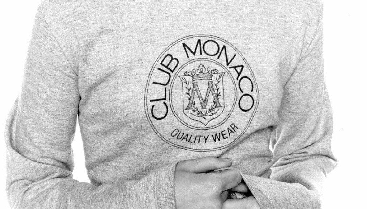 Club Monaco Logo - Club Monaco is bringing back its crest sweater, but only for a ...