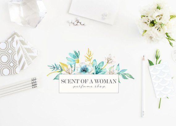 Scent Flower Shop Logo - Business logo Perfume shop Logo Brand identity | Etsy