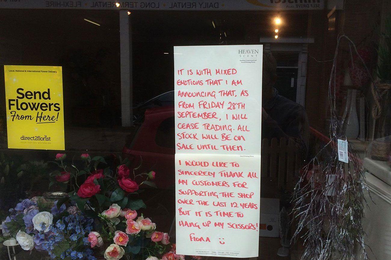 Scent Flower Shop Logo - You will be missed!' Sadness as popular York shop prepares to close