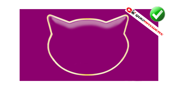 Purple Cat Logo - Pink Cat Head Logo Logo Designs