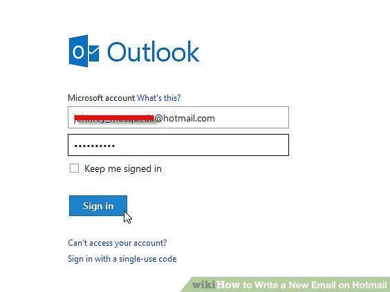 Hotmail.com Logo - How to Write a New Email on Hotmail: 6 Steps (with Picture)