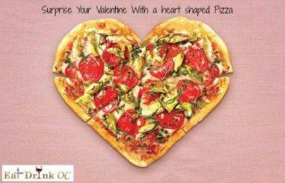 Heart Shaped Food and Drink Logo - Surprise Your Valentine With A Heart Shaped Pizza DRINK OC