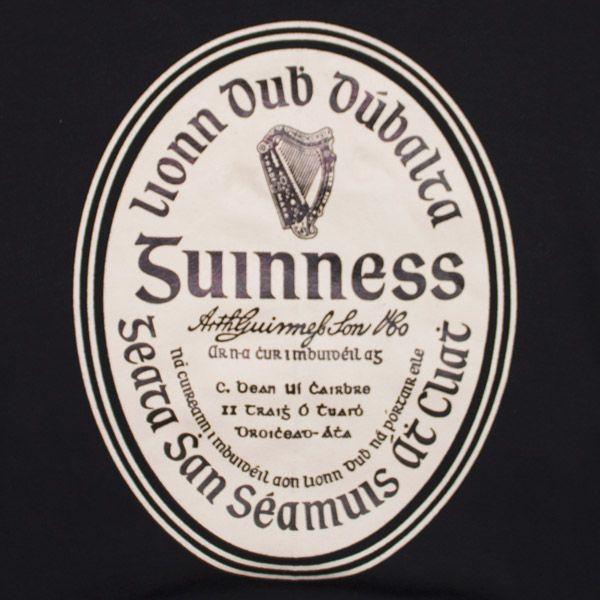 Old Guinness Logo - Guinness Label Pullover Hoodie | WearYourBeer.com